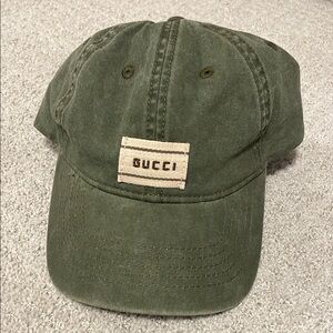 Gucci Green Baseball Cap Classic Design